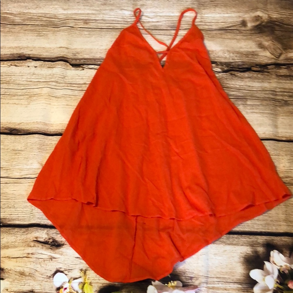 Orange Hi/Lo Top
